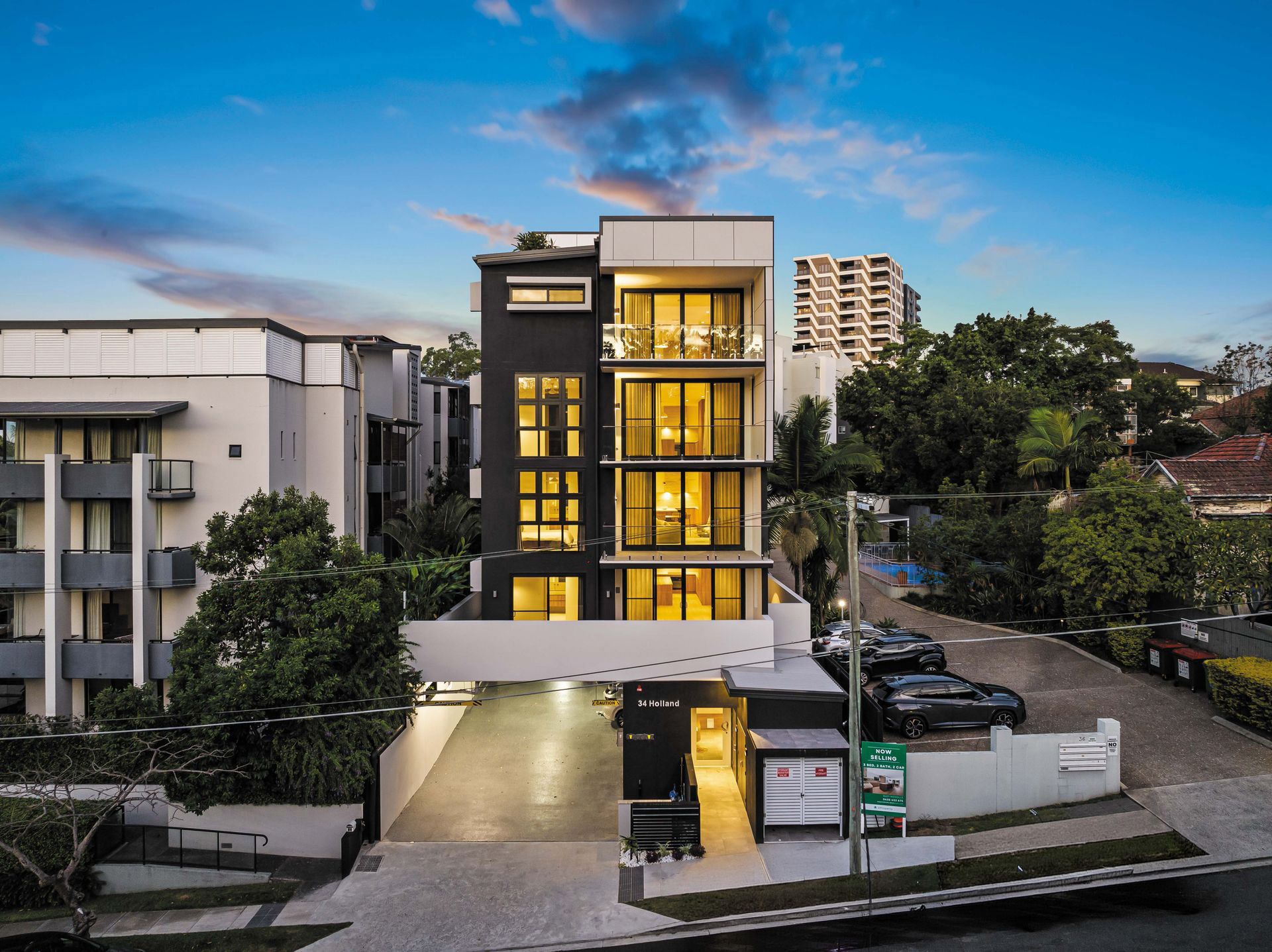 Aerial front view of Holland Residences